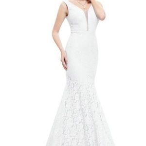 woman's Simple Elegant Lace Mermaid wedding , prom Dresses